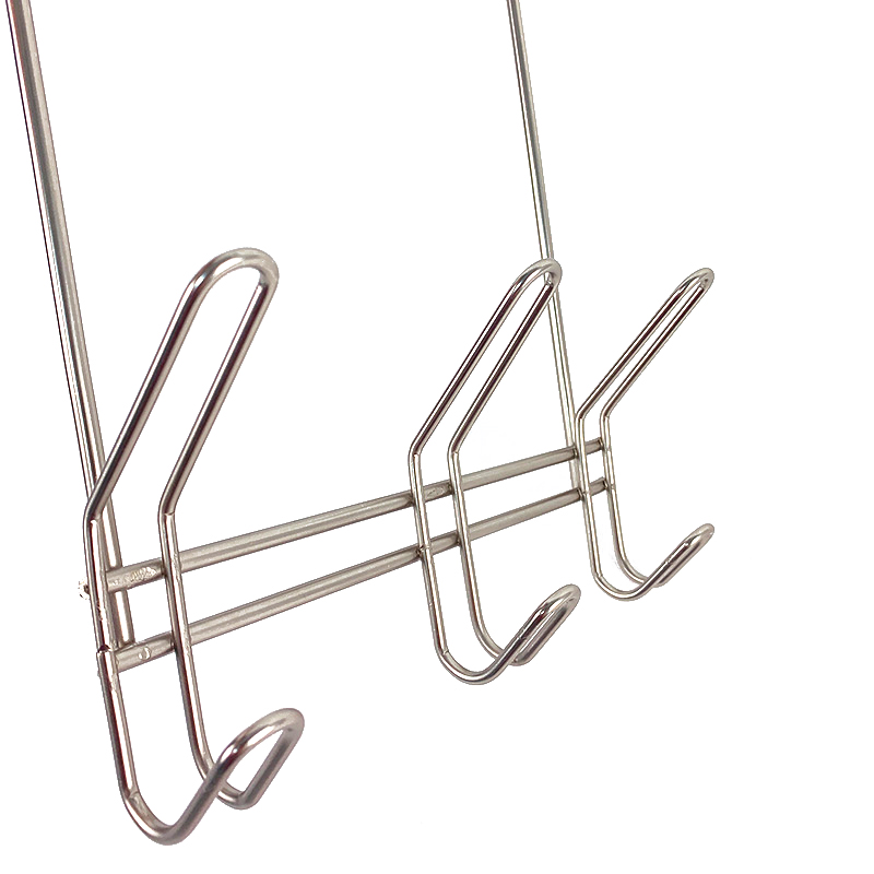 Ganchos para colgar sobre la puerta, organizador de tela para llaves de baño, colgadores de puerta de Metal, gancho para ropa y toallas