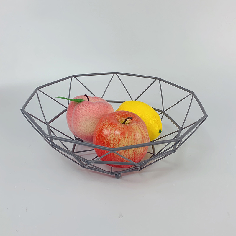 Cesta de frutas de alambre