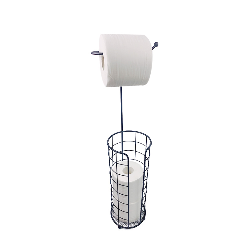 Soporte de rollo de papel de Metal para baño moderno, soporte para toallas de papel Toliet negro, portarrollos de papel higiénico, soporte para 3 rollos