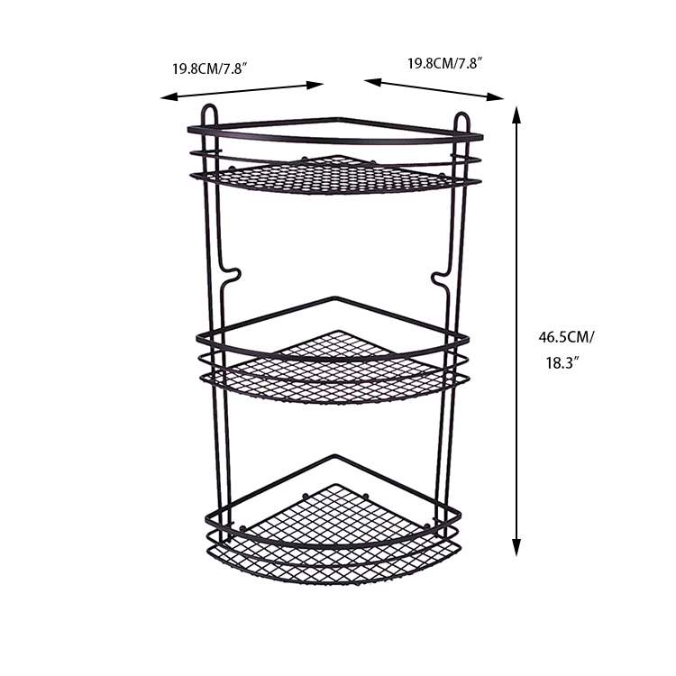 estante de ba&ntilde;o con ganchos