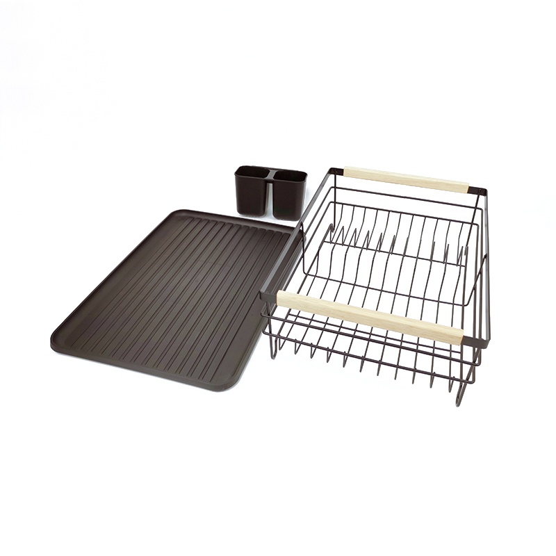 estante para platos de encimera gris