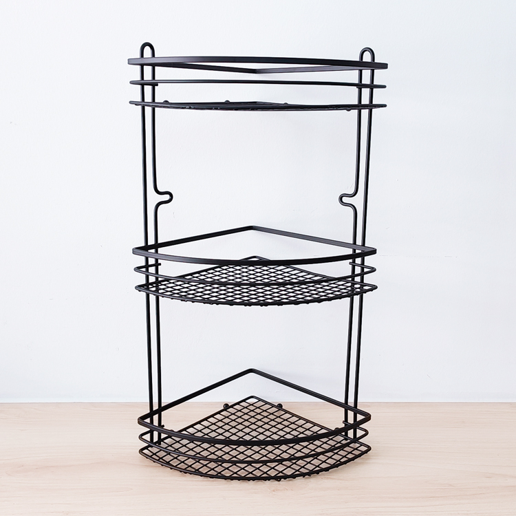 estante de ba&ntilde;o con ganchos