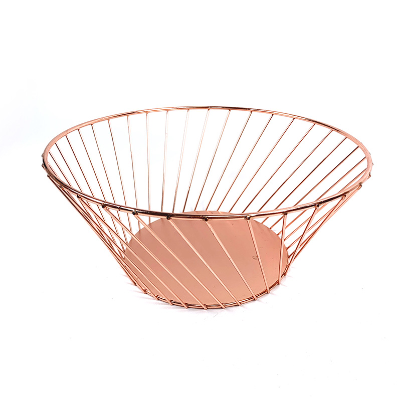 Cesta de frutas de alambre