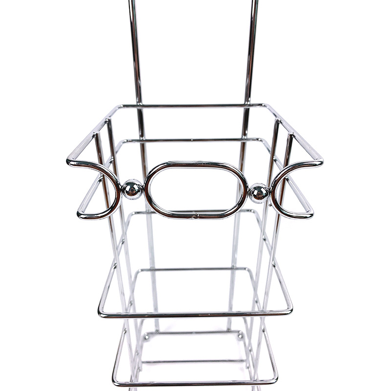 Soporte de rodillo de papel de cocina de pie Portarrollos de papel higi&eacute;nico de ba&ntilde;o de metal con reserva