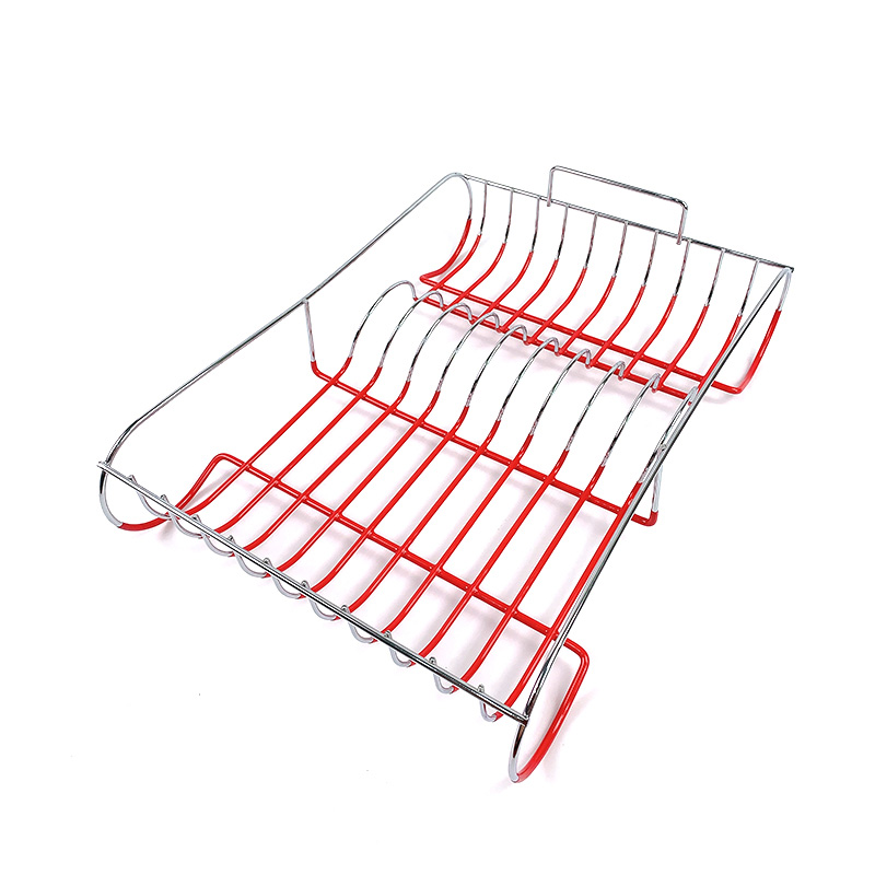 escurridor de platos de acero inoxidable