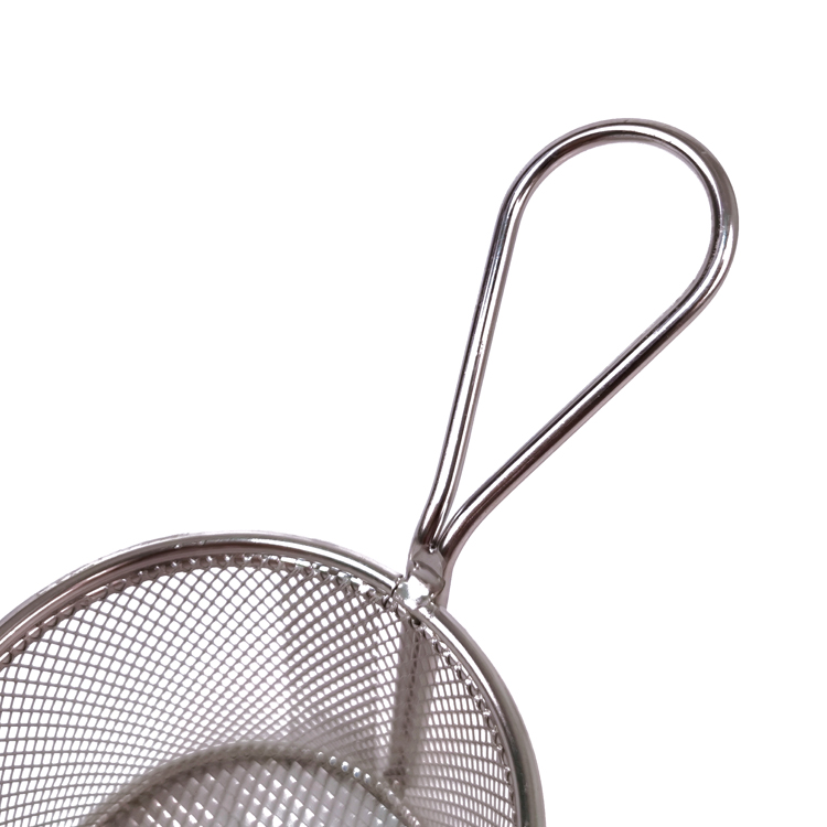 Cesta para servir patatas fritas, cesta para freír patatas fritas pequeñas, colador, cesta para patatas fritas de acero inoxidable 304