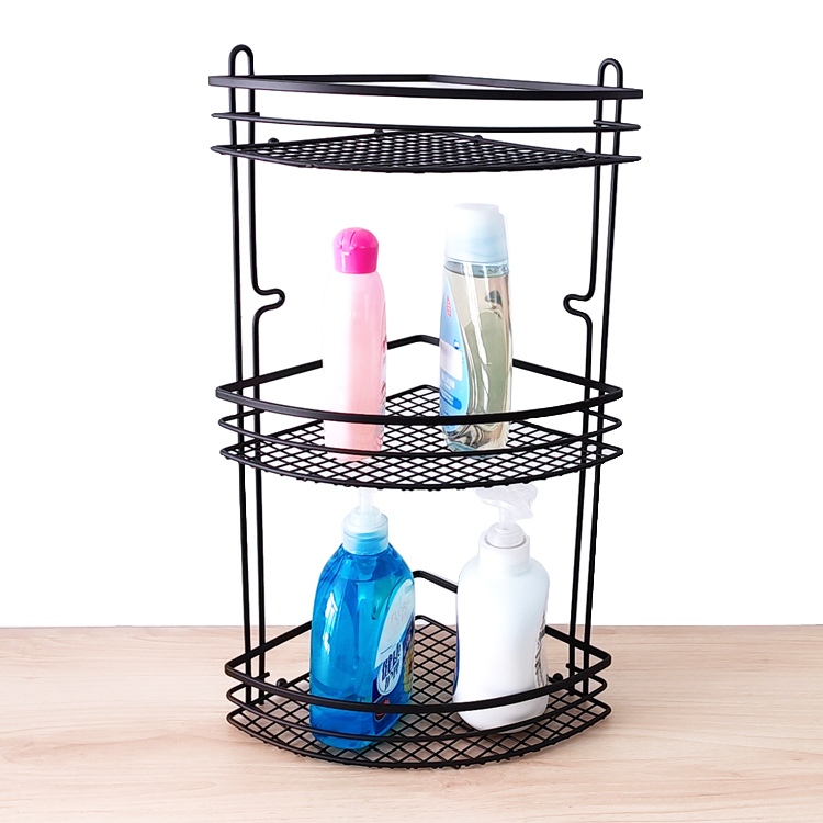 estante de ba&ntilde;o con ganchos