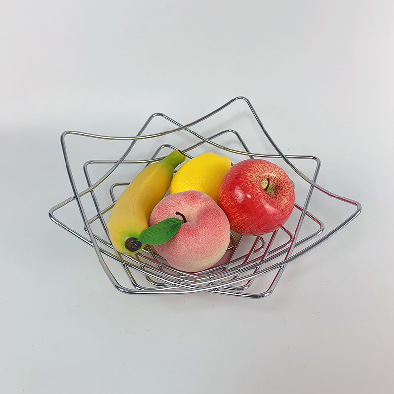 Cesta de frutas de alambre