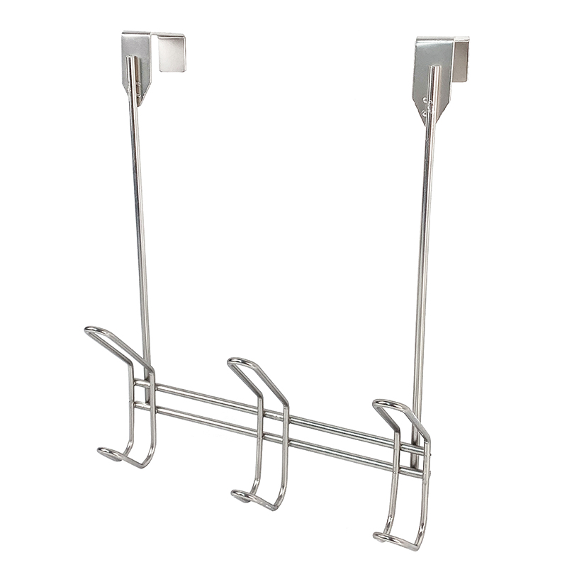 Ganchos para colgar sobre la puerta, organizador de tela para llaves de baño, colgadores de puerta de Metal, gancho para ropa y toallas