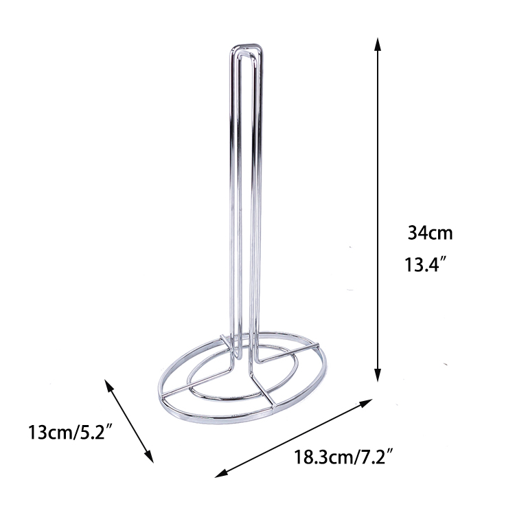 Soporte para papel de cocina, estante de Metal, soporte de papel higiénico de acero inoxidable, almacenamiento para baño, portarrollos de papel de cocina