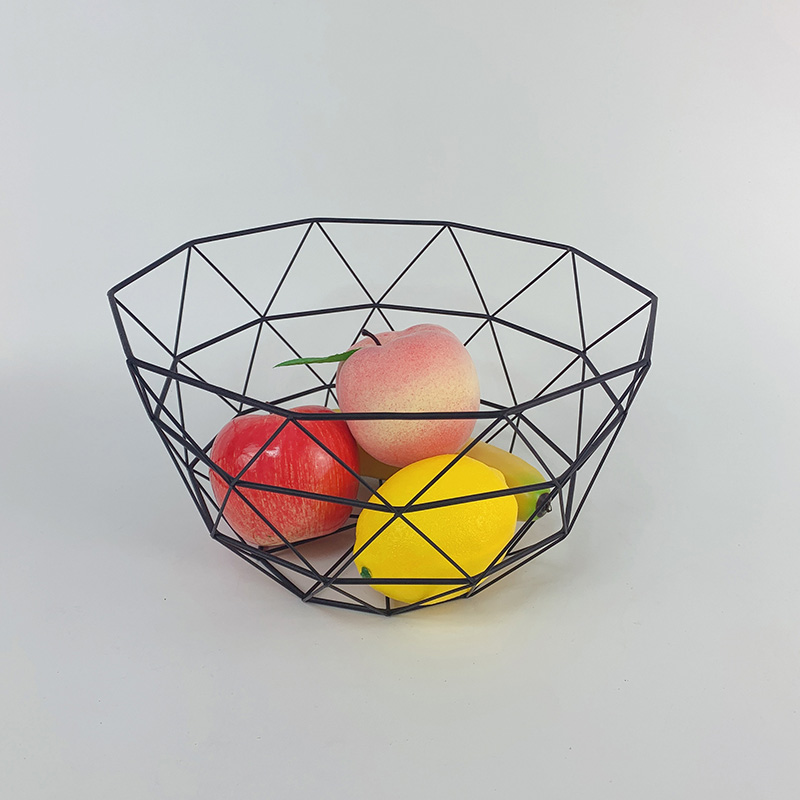 Cesta de frutas de alambre