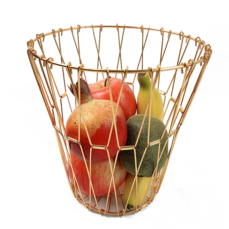 Cesta de frutas de alambre