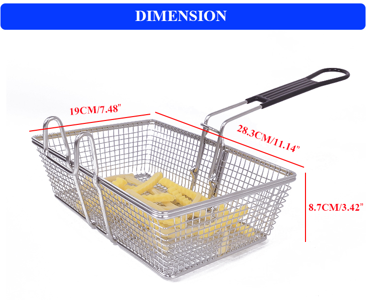 Cesta de cesta de frito grande 