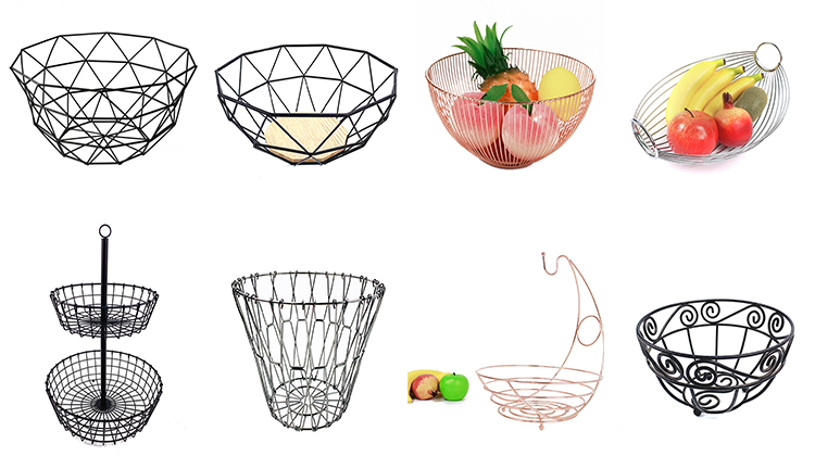 cesta de frutas decorativa