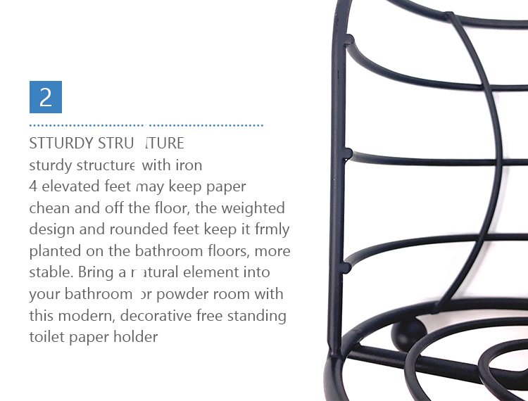 Soportes de papel modernos nórdicos soporte de estante de Metal negro baño cocina rollo de papel higiénico soporte para papel de cocina