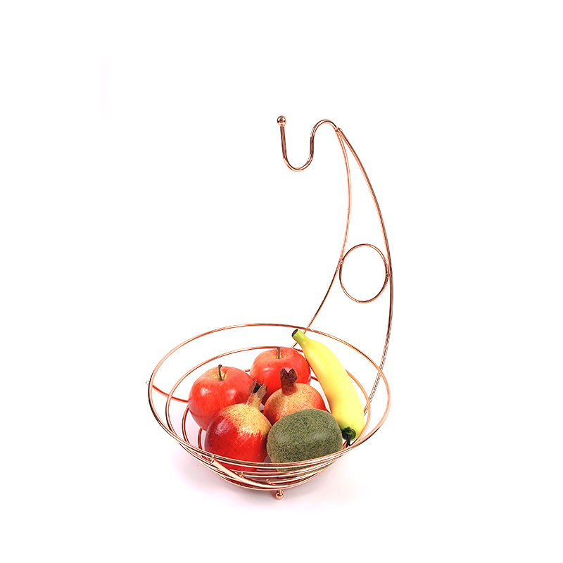 Cesta de frutas de alambre