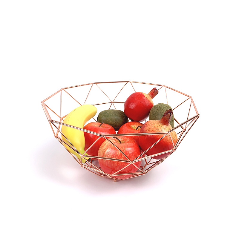 Cesta de frutas de alambre