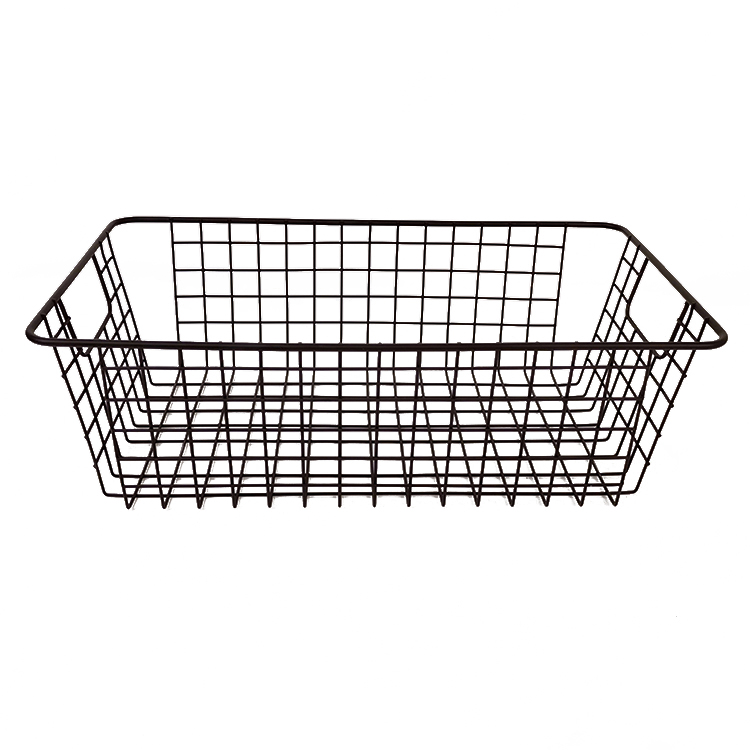 Cesta de alambre negro