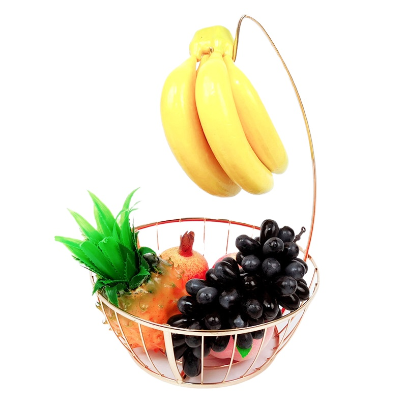 Cesta de frutas de alambre
