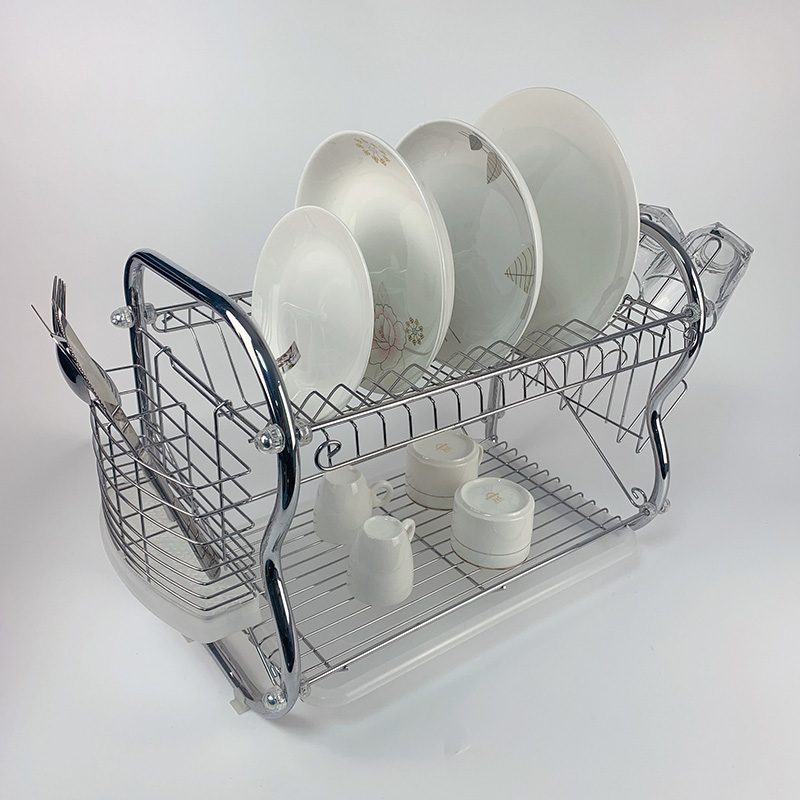 estante para platos en el fregadero