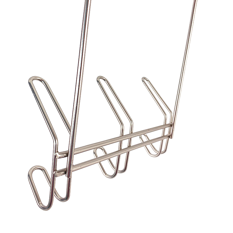 Ganchos para colgar sobre la puerta, organizador de tela para llaves de baño, colgadores de puerta de Metal, gancho para ropa y toallas